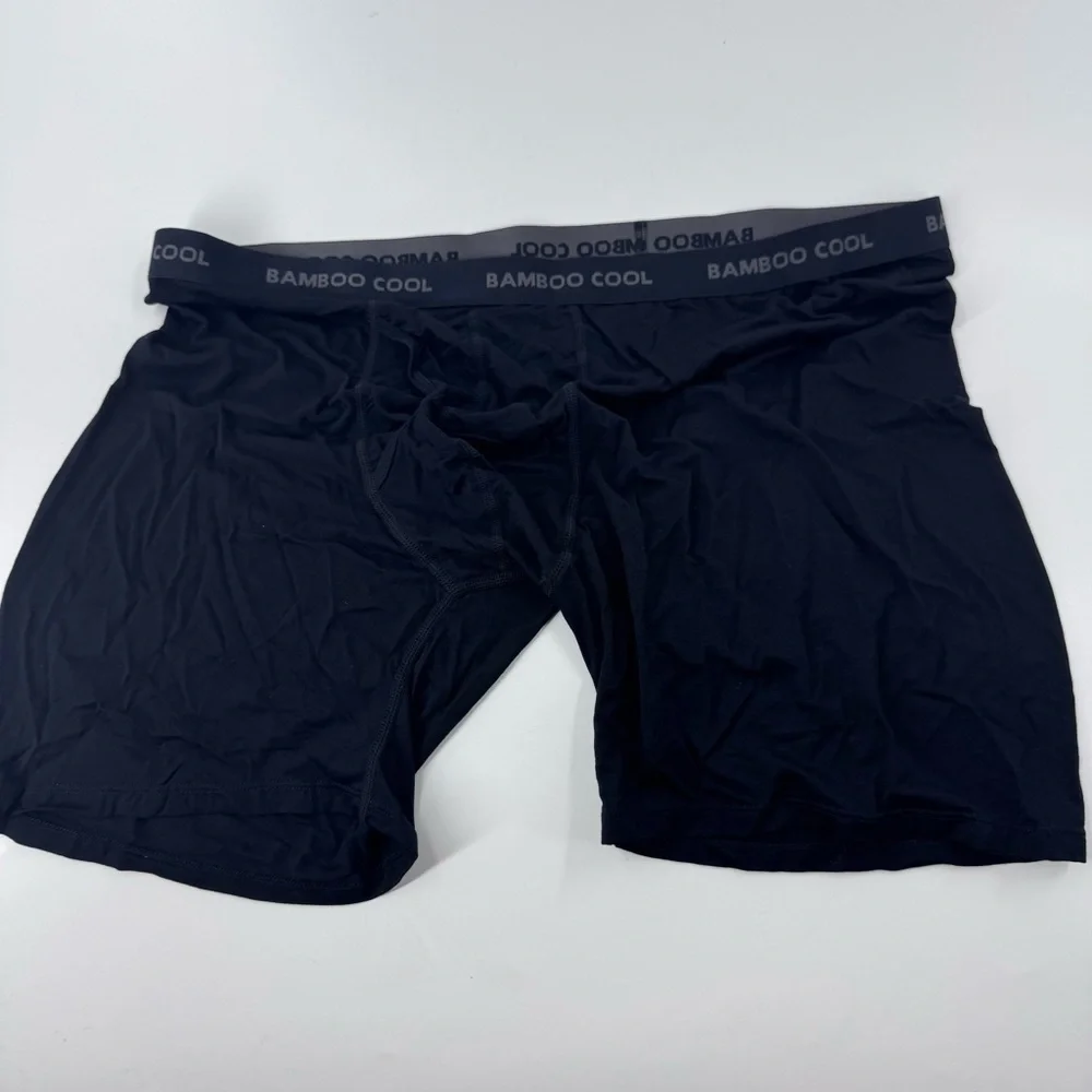 Bamboo‎ Cool Men's Boxer Briefs - Black
